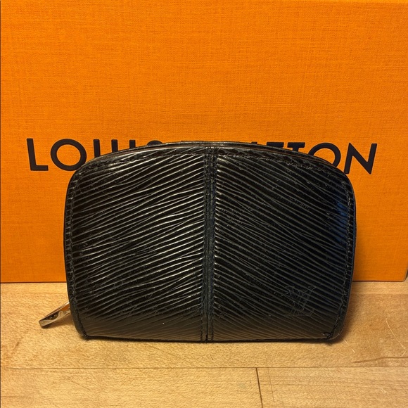 Louis Vuitton Handbags - Louis Vuitton Black Epi Demi Lune Coin Pouch!